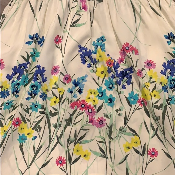 Gap Size XL Beautiful Cream Floral Dress SO CUTE! - Picture 2 of 2